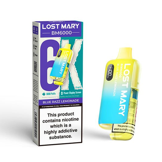 Lost Mary BM6000 Diposable Vape Blue Razz Lemonade