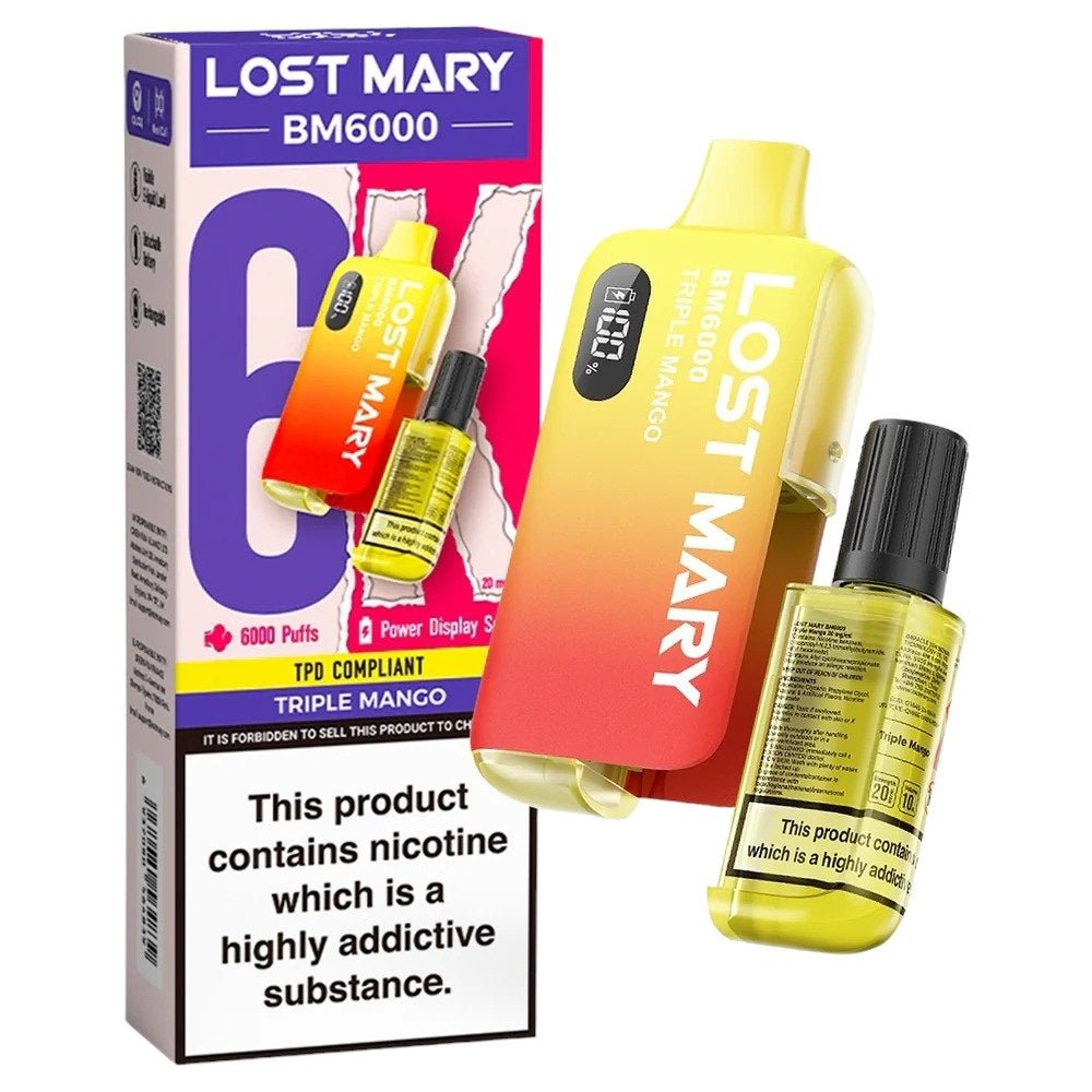 Lost Mary BM6000 Diposable Vape Triple Mango