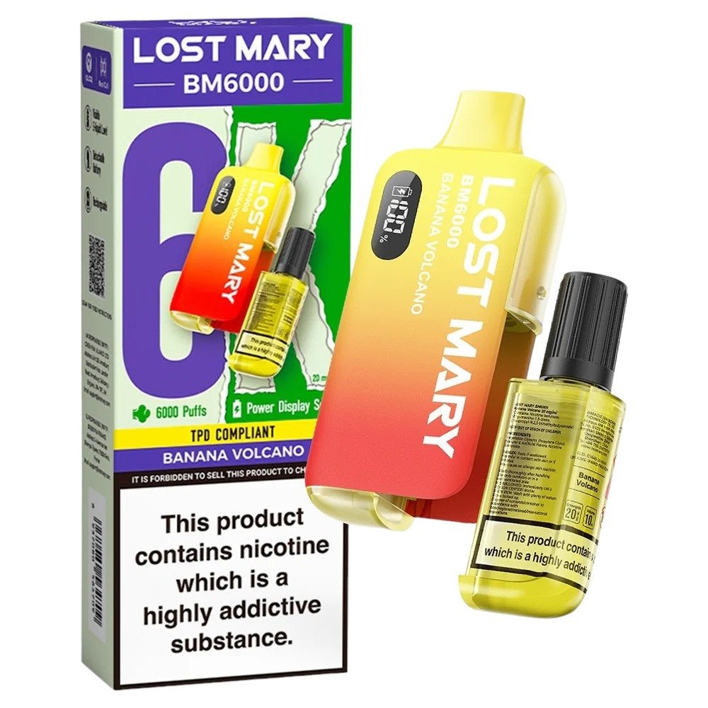 Lost Mary BM6000 Disposable Vape Banana Volcano