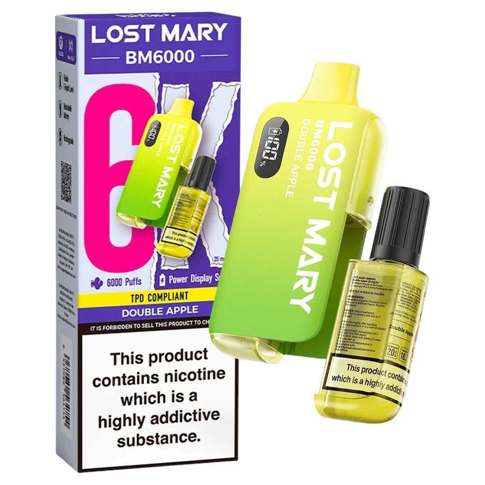 Lost Mary BM6000 Disposable Vape Double Apple