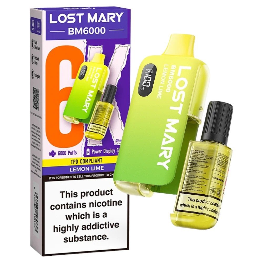 Lost Mary BM6000 Disposable Vape Lemon Lime