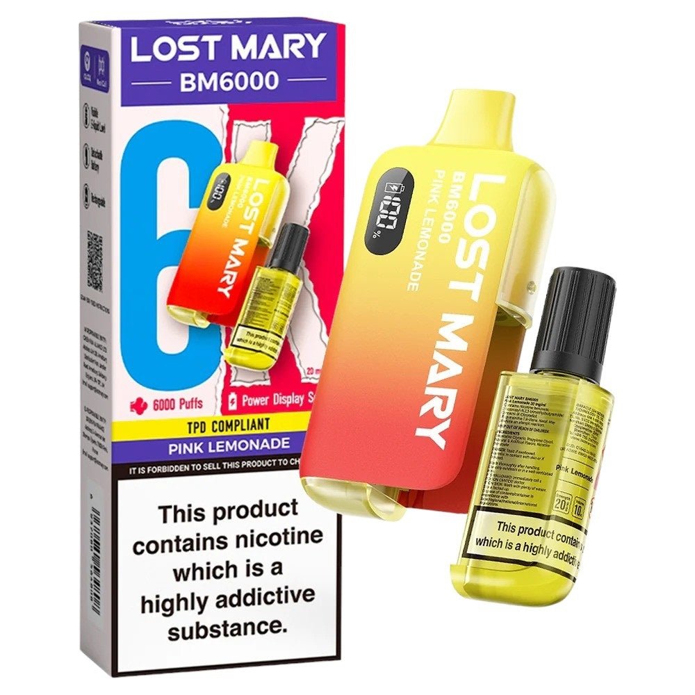 Lost Mary BM6000 Disposable Vape Pink Lemonade