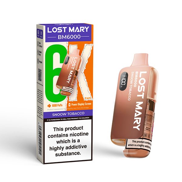 Lost Mary BM6000 Disposable Vape Snoow Tobacco