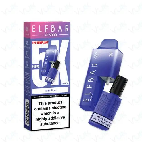 ELF BAR AF5000 Disposable Vape Kit 20mg Mad Blue