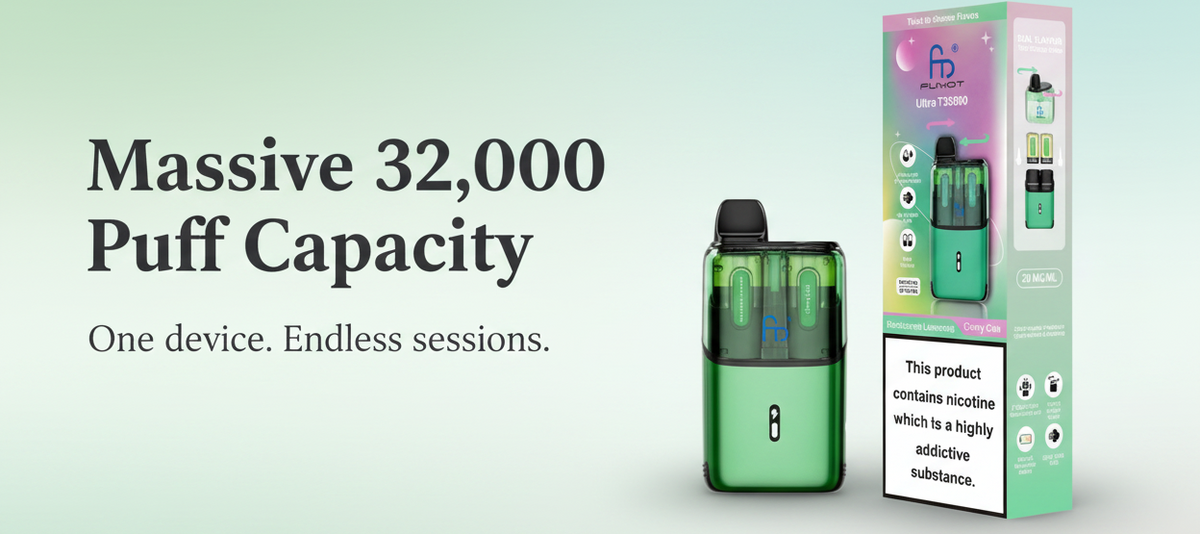 Massive 32,000 Puff Capacity