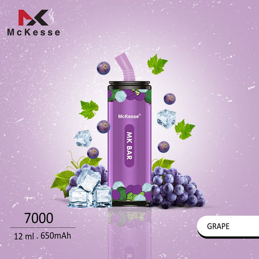 Mckesse MK Bar 7000 Disposable Vape Pod Device 20MG - Box of 10