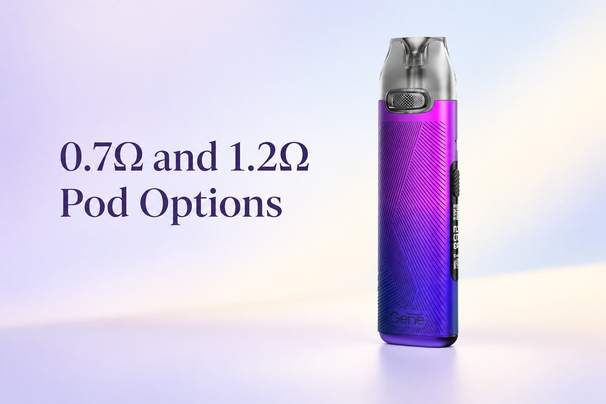 0.7Ω and 1.2Ω Pod Options