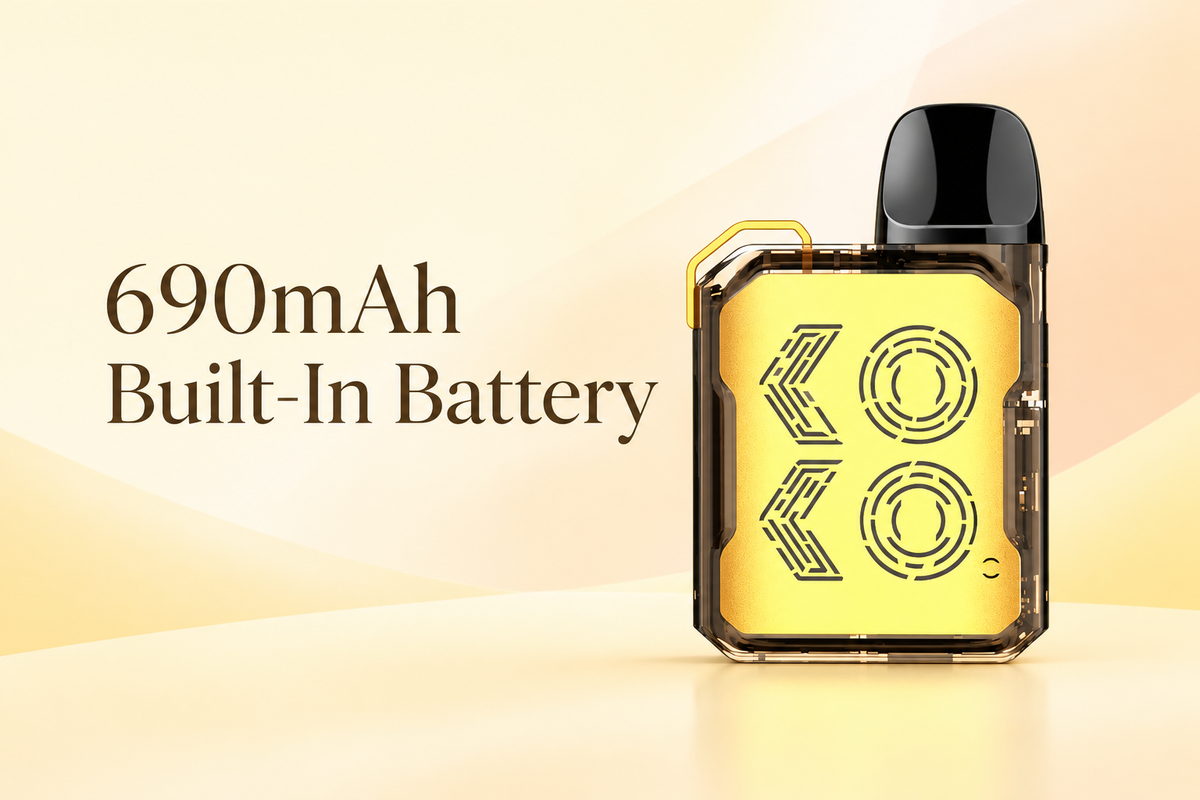 690mAh Built-In Battery
