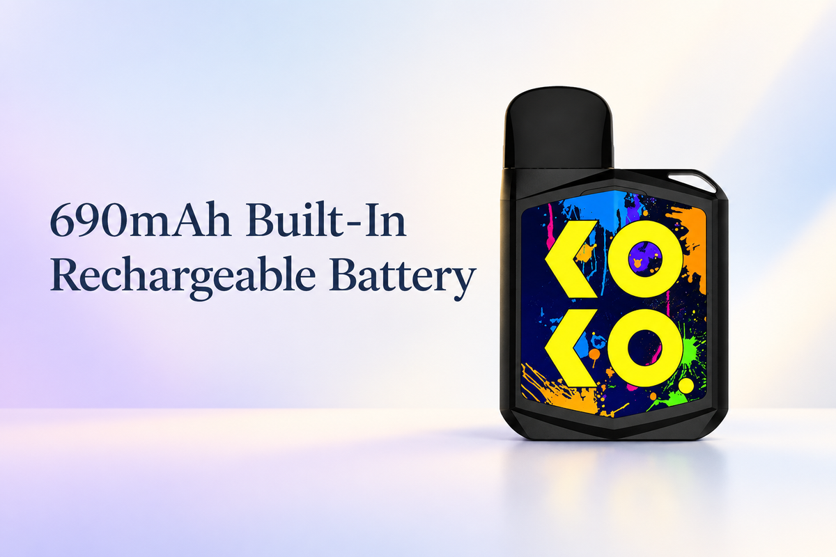 690mAh Built-In Rechargeable Battery