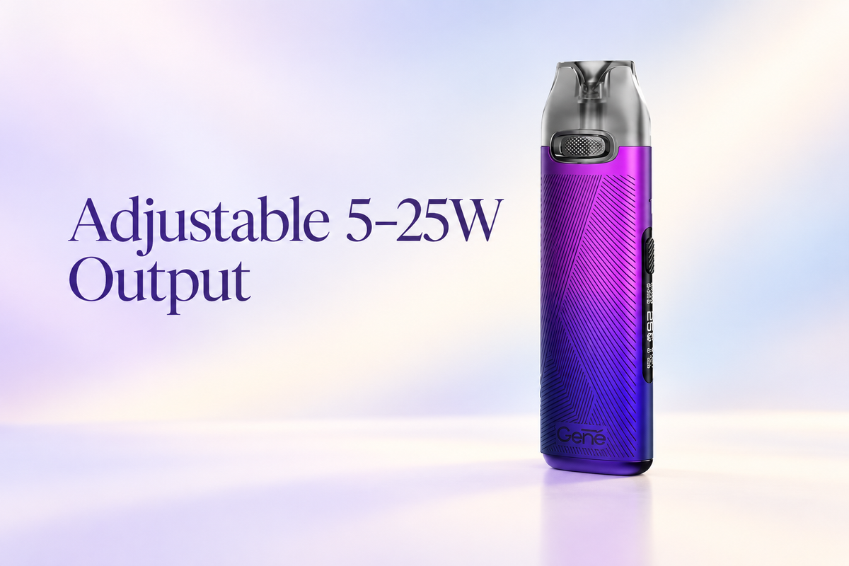 Adjustable 5–25W Output