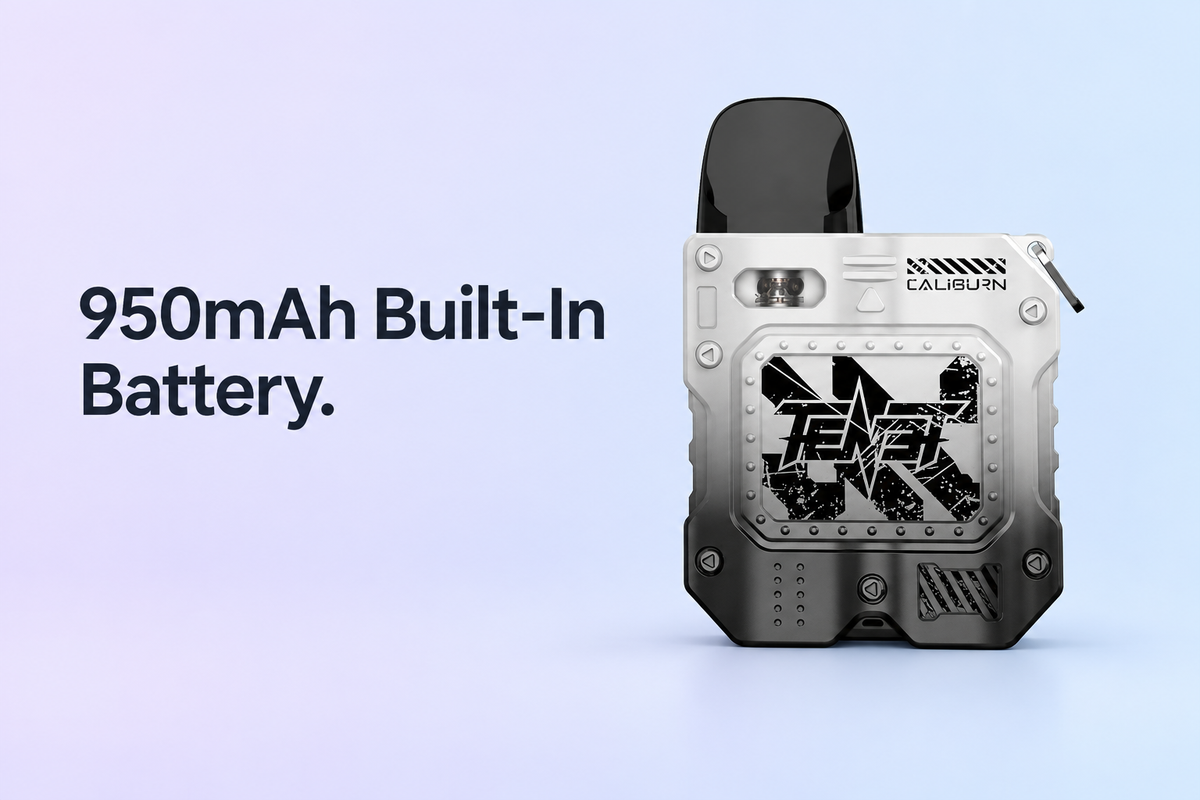 950mAh Built-In Battery