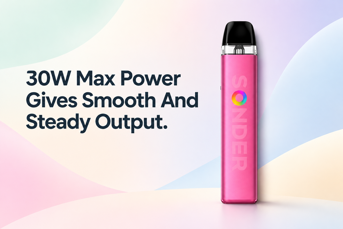 30W Max Power Gives Smooth And Steady Output
