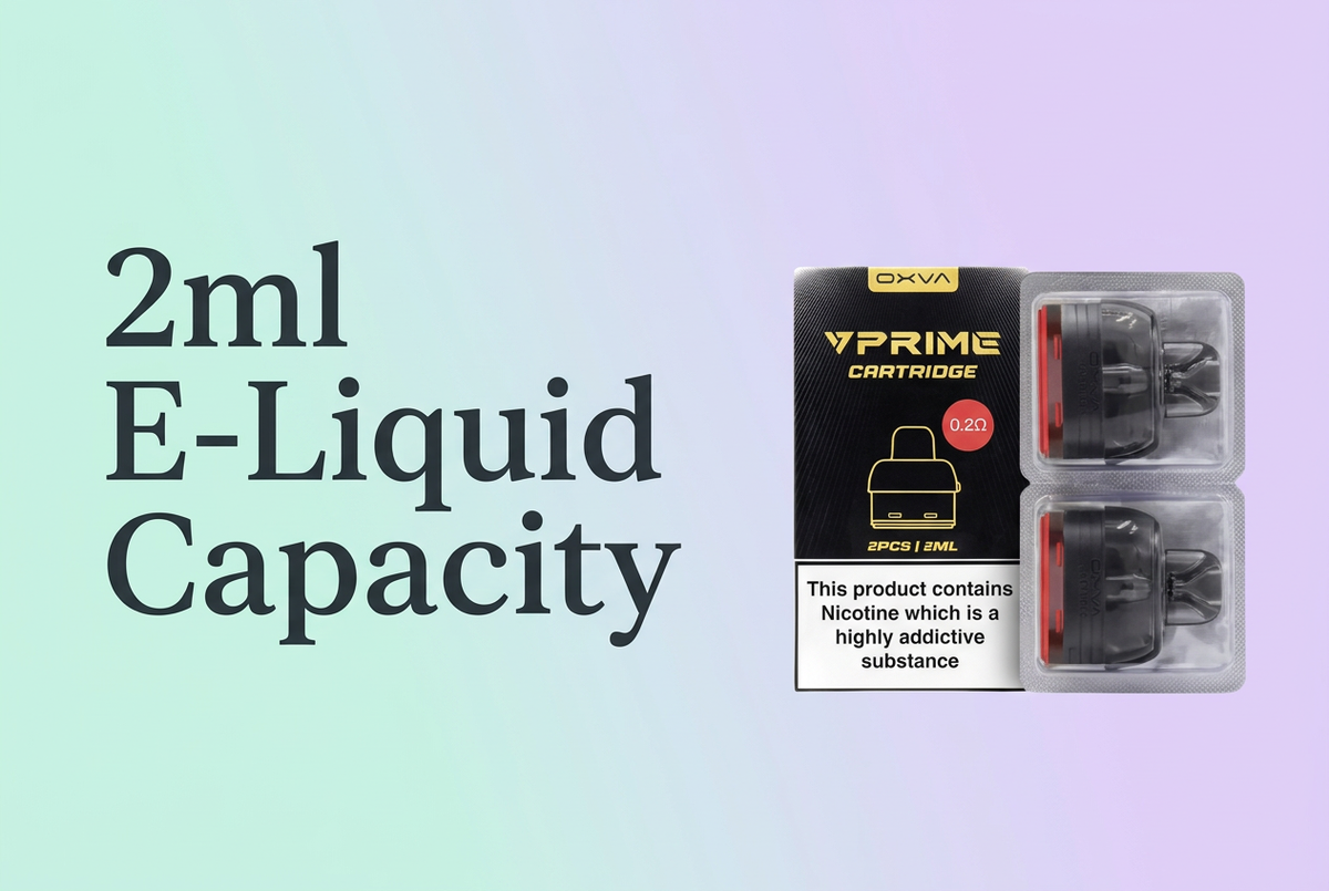 2ml E-Liquid Capacity