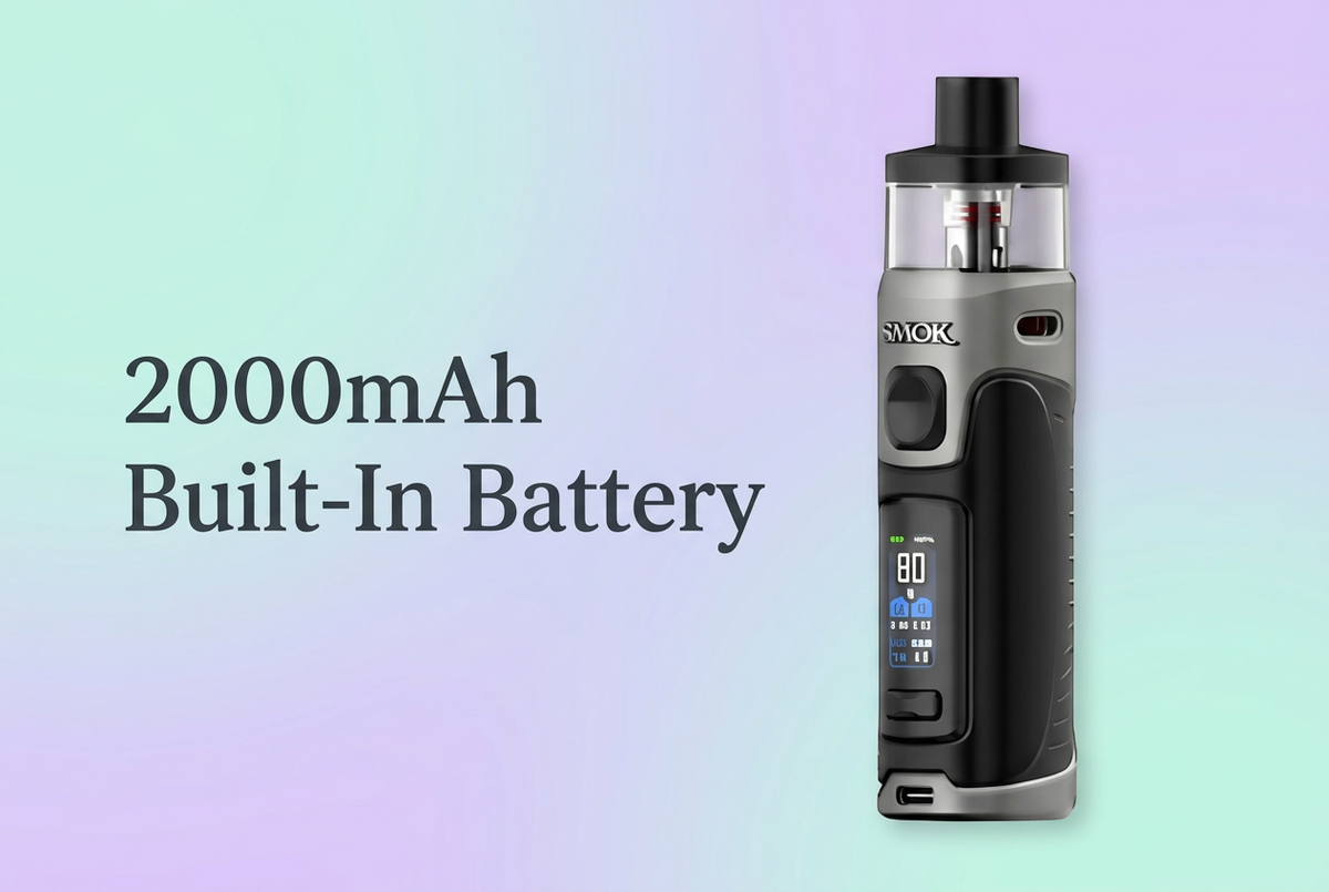2000mAh Built-In Battery