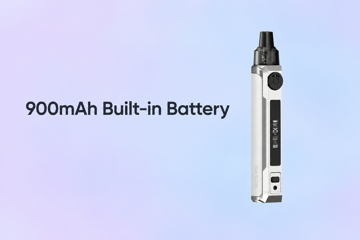 900mAh Built-in Battery