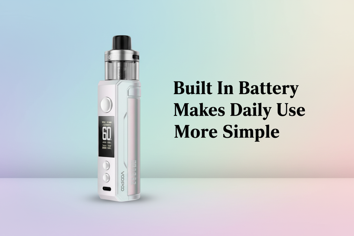 Built In Battery Makes Daily Use More Simple