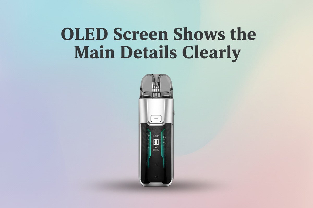 OLED Screen Shows the Main Details Clearly