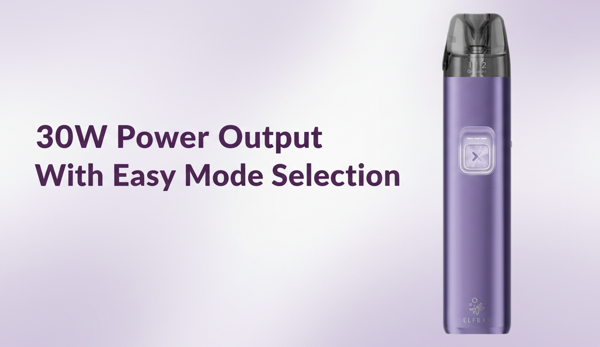 30W Power Output With Easy Mode Selection