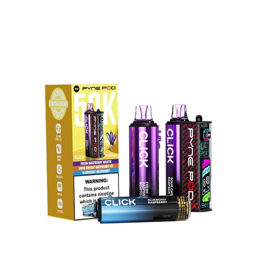 Pyne Pod Click 50K Vape Kit raspberry edition