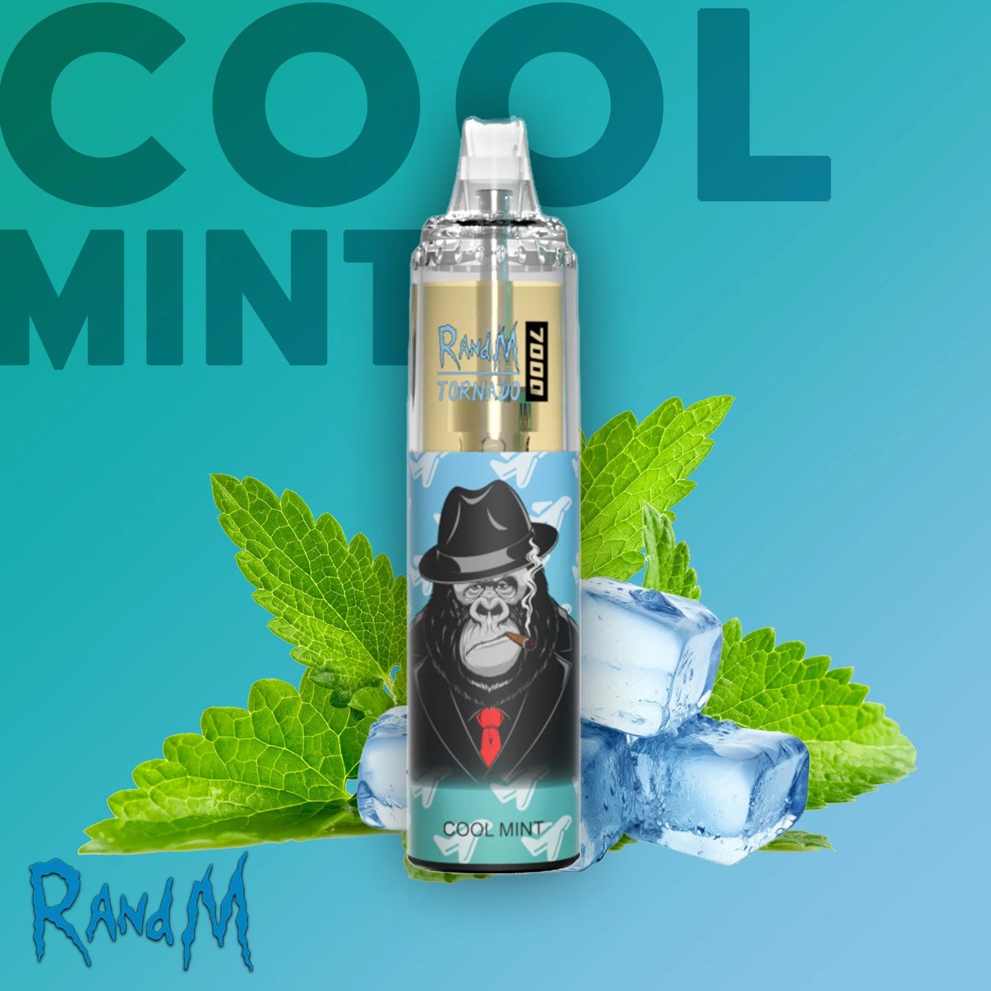 RandM Tornado 7000 Disposable Vape Pod Device 20MG - Box Cool Mint