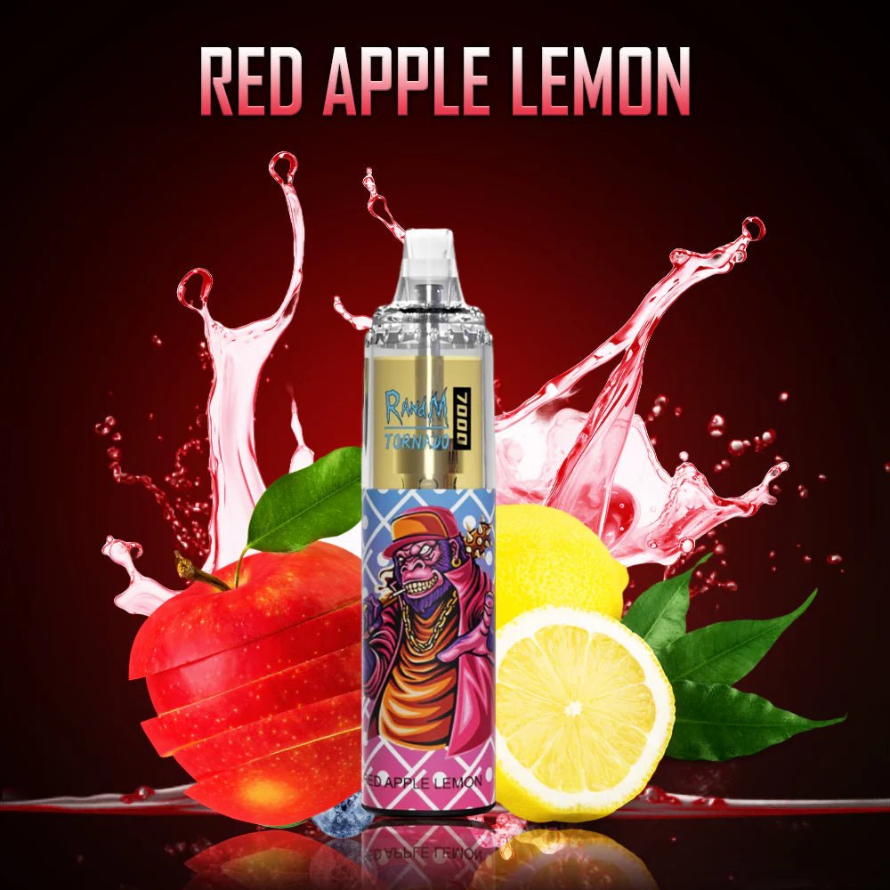 RandM Tornado 7000 Disposable Vape Pod Device 20MG - Box Red Apple Lemon