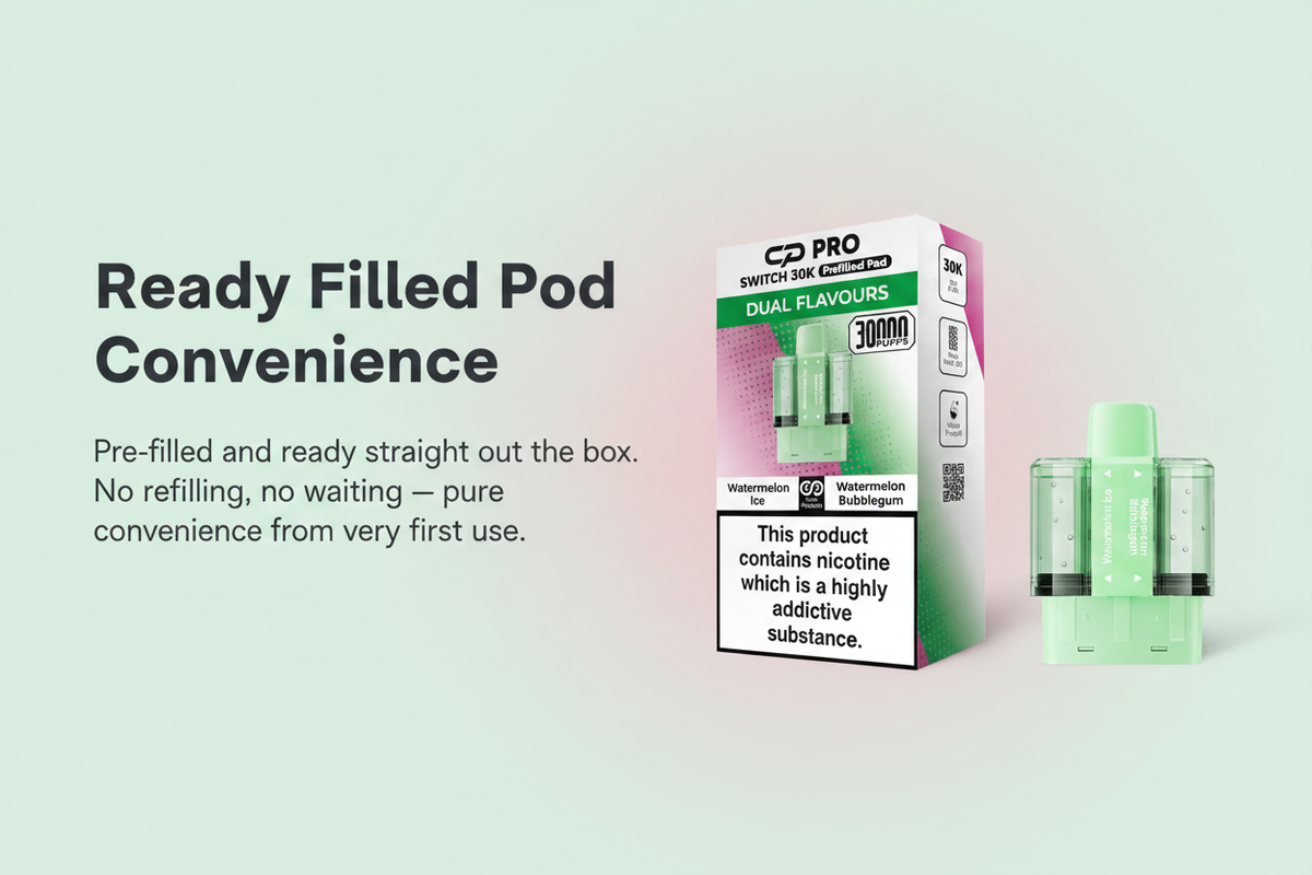 Ready Filled Vape Pod Convenience