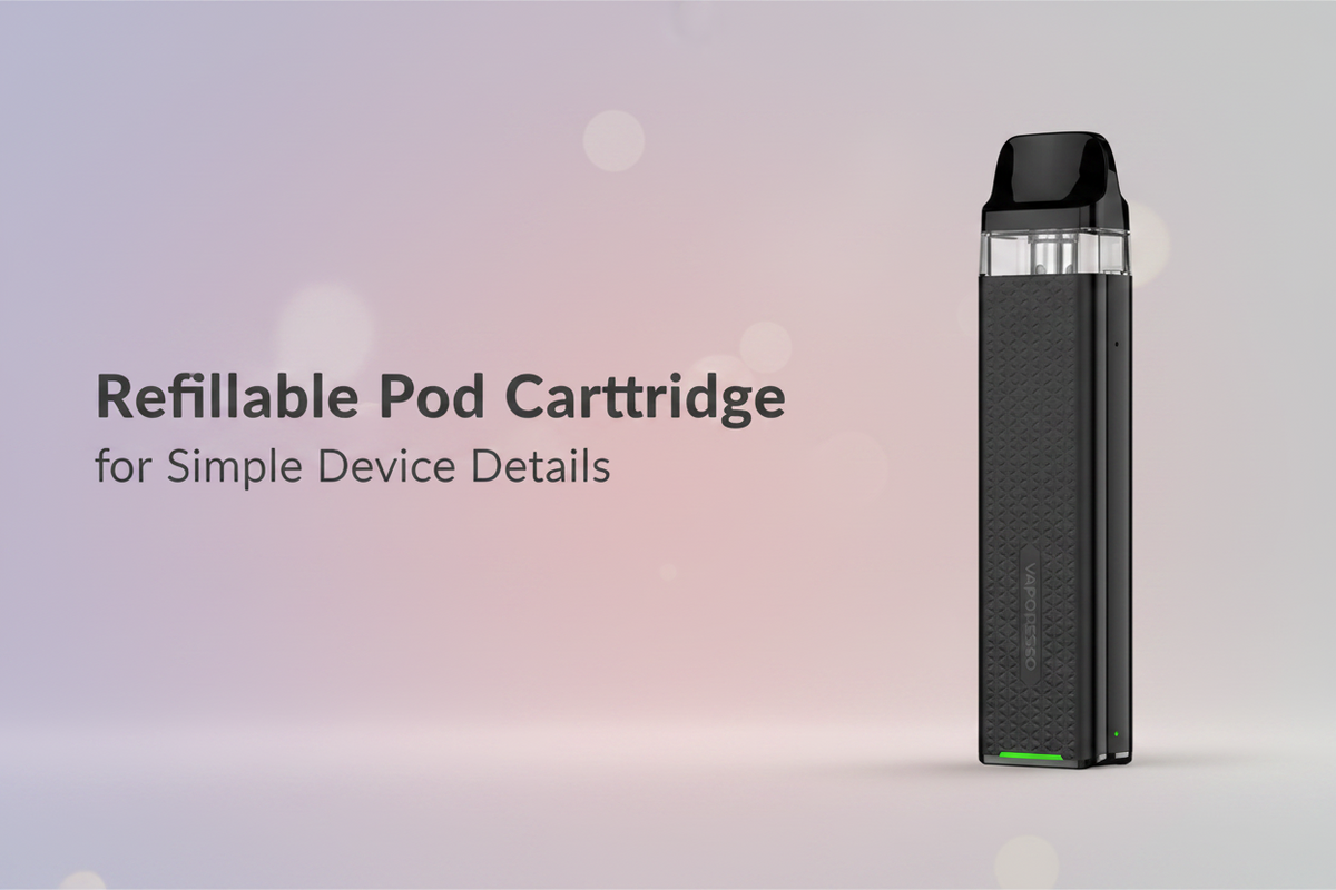 Refillable Pod Cartridge for Simple Device Details
