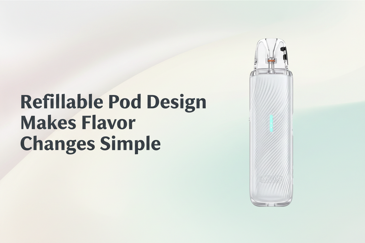 Refillable Pod Design Makes Flavor Changes Simple