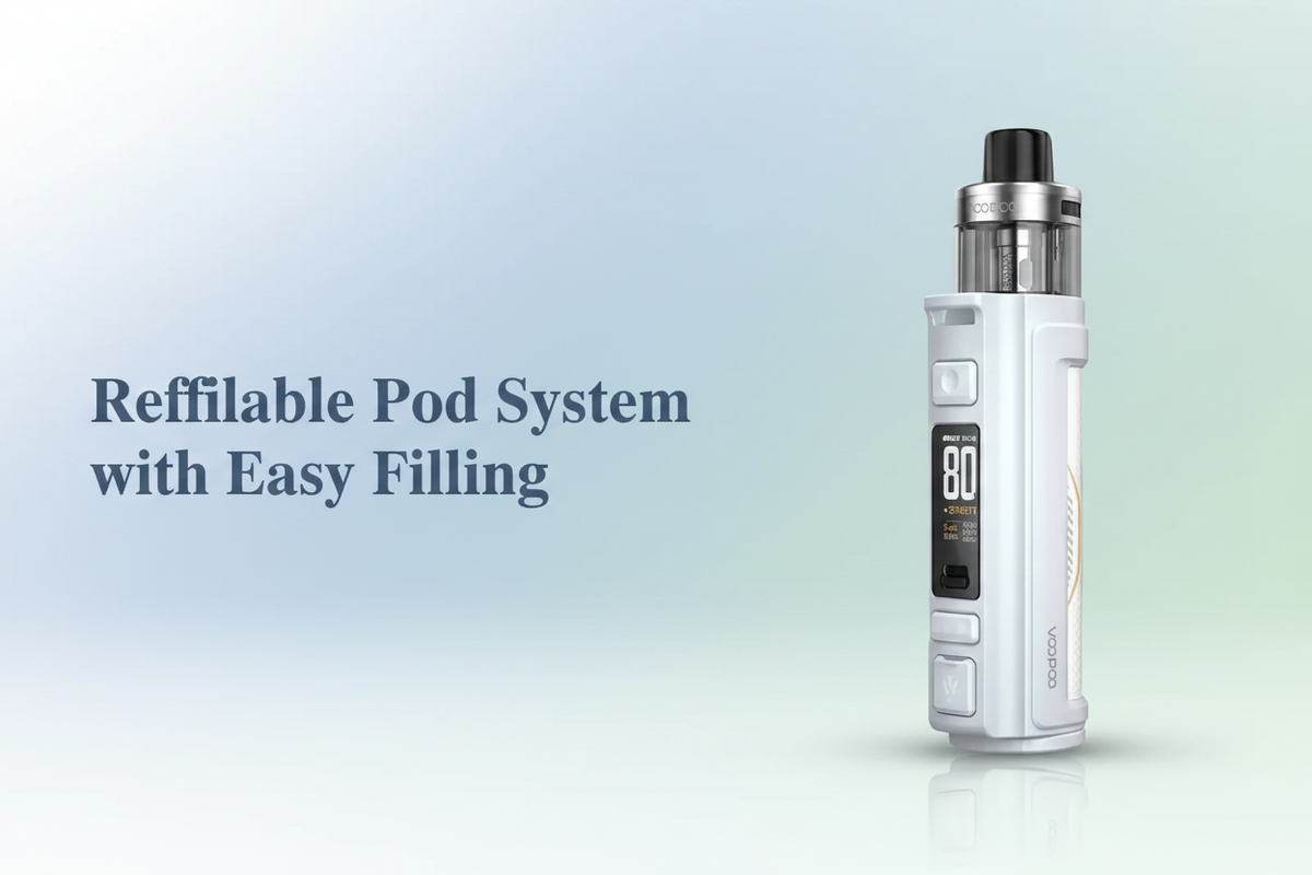 Refillable Pod System with Easy Filling