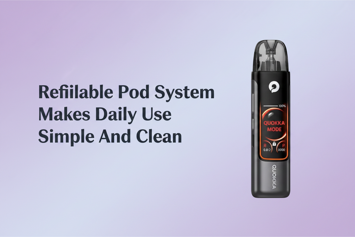 Refillable Pod System Makes Daily Use Simple And Clean
