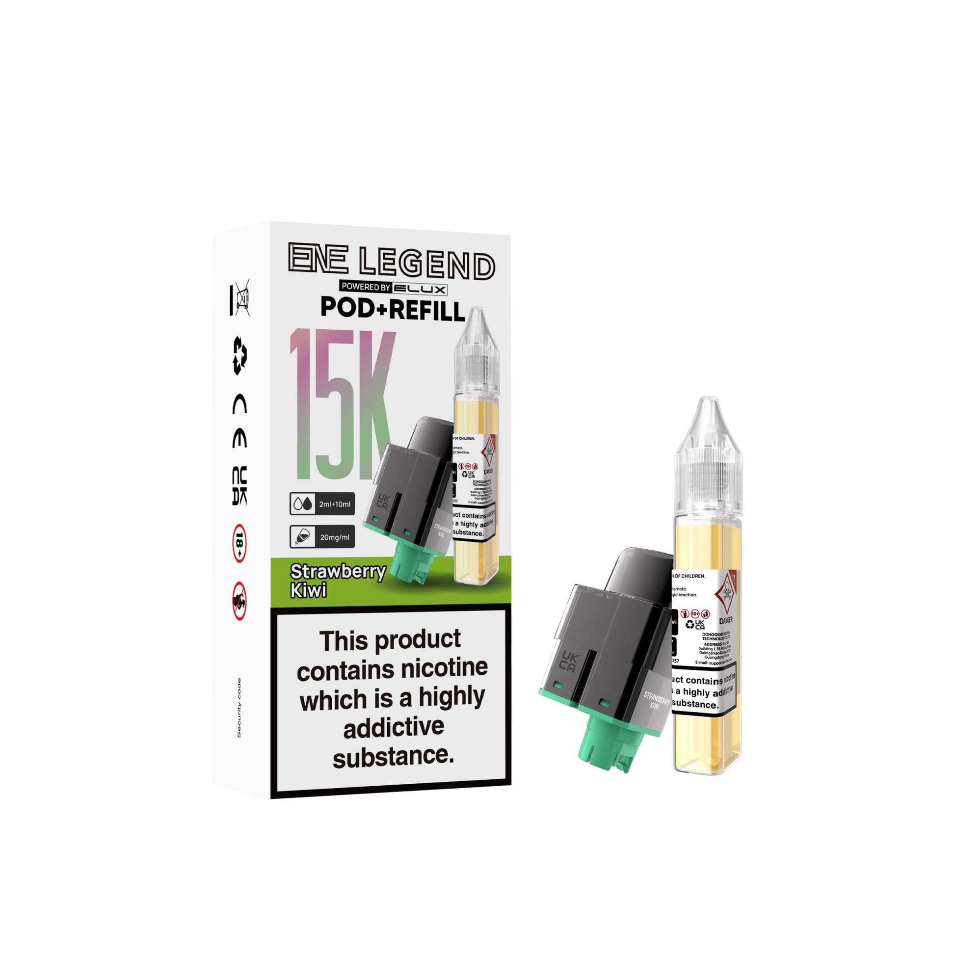 Shop Elux ENE Legend 15k Replacement Pods - Elux ENE Legend 15k Replacement Pods Pack of 5 Simbavapes - Vape Blaze