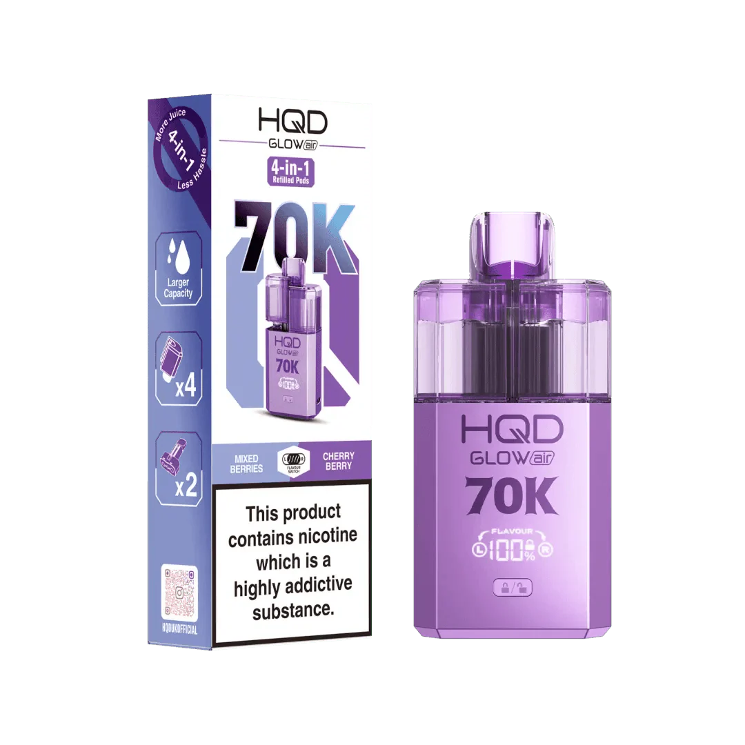Shop HQD Glow Air 70K Prefilled Vape - HQD Glow Air 70K Prefilled Vape Simbavapes - Vape Blaze