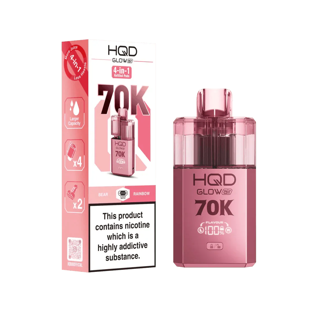 Shop HQD Glow Air 70K Prefilled Vape - HQD Glow Air 70K Prefilled Vape Simbavapes - Vape Blaze