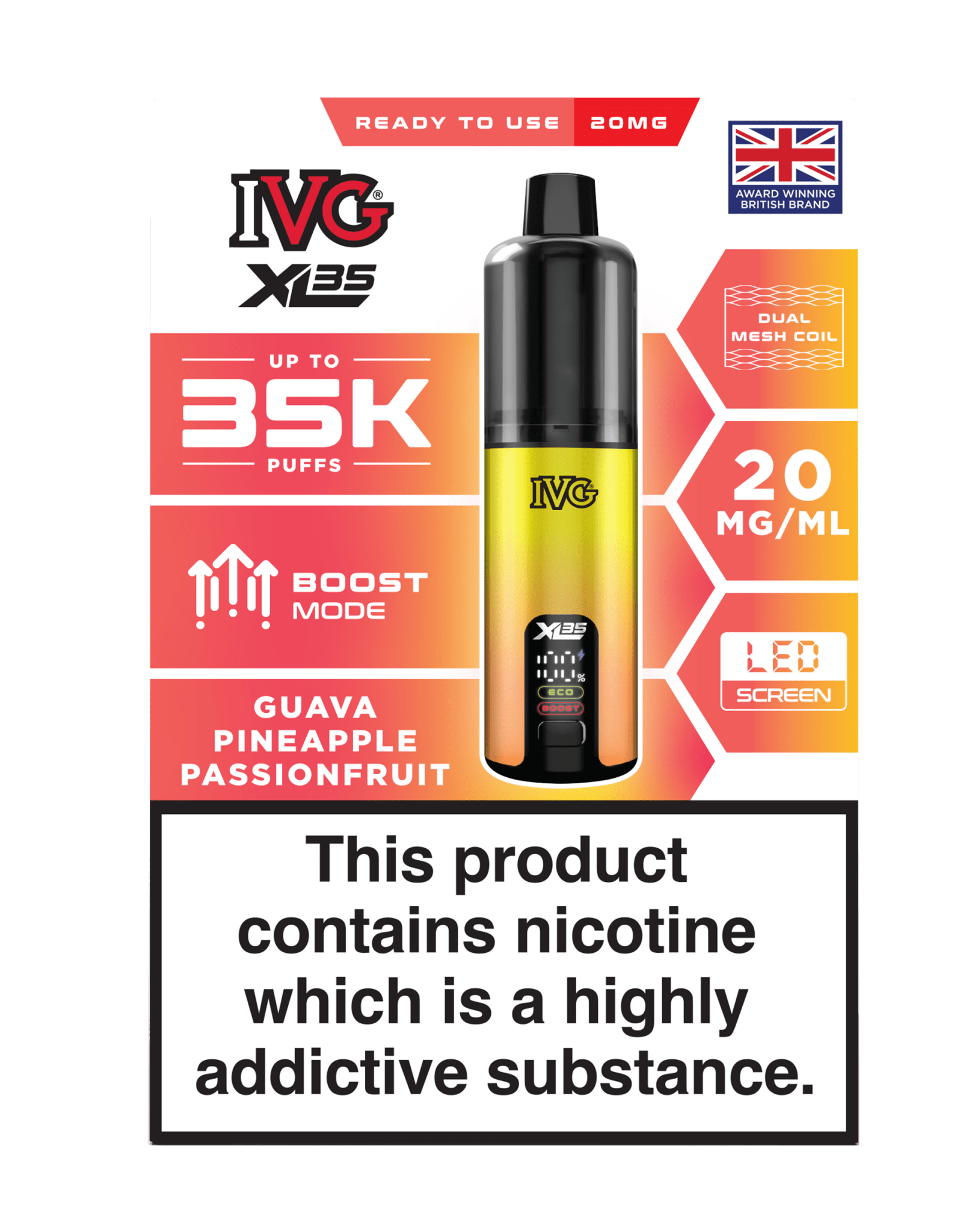 Shop IVG XL 35K Prefilled Pod Vape - IVG XL 35K Prefilled Pod Vape Simbavapes - Vape Blaze