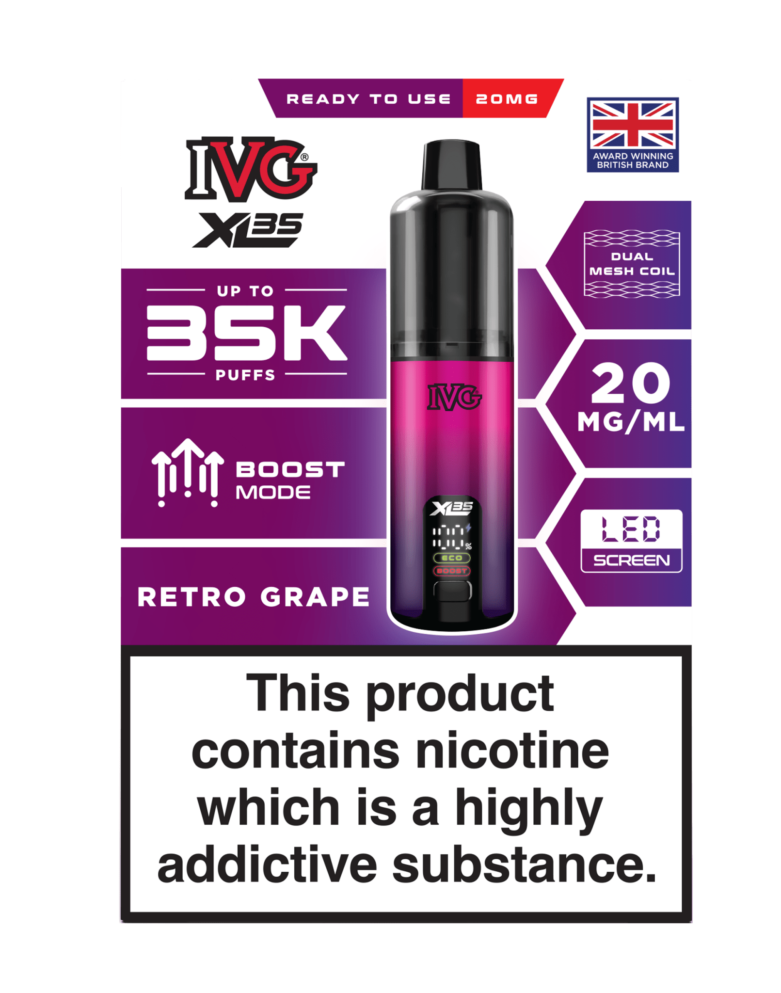 Shop IVG XL 35K Prefilled Pod Vape - IVG XL 35K Prefilled Pod Vape Simbavapes - Vape Blaze