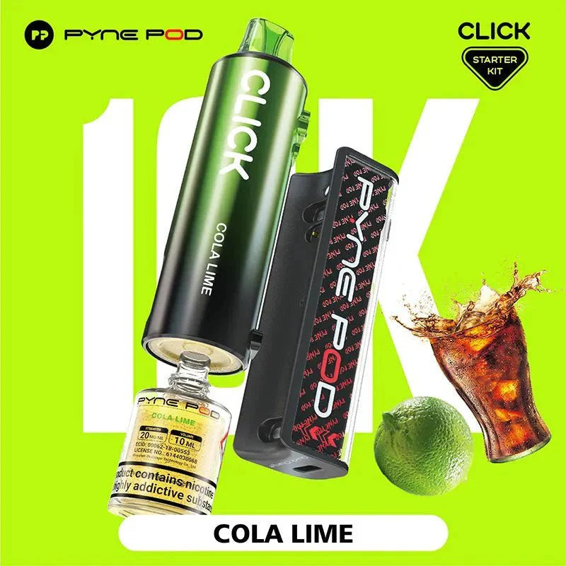 Shop Pyne Pod Click 10K Prefilled Pod Vape - Pyne Pod Click 10K Puff Disposable Vape Kit - Power Vape Shop - Vape Blaze