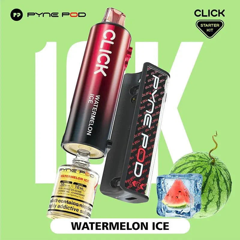 Shop Pyne Pod Click 10K Prefilled Pod Vape - Pyne Pod Click 10K Puff Disposable Vape Kit - Power Vape Shop - Vape Blaze