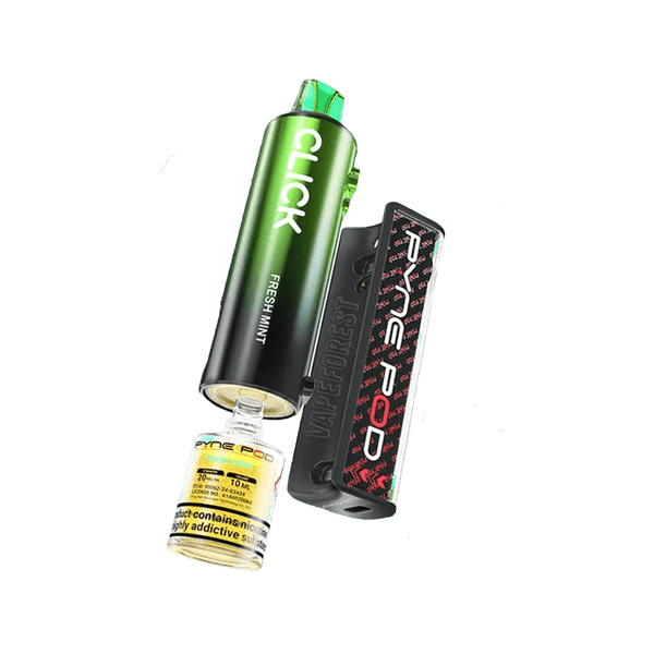 Shop Pyne Pod Click 10k Replacement Pods - Pyne Pod Click 10k Disposable Vape Box of 5 - Fresh Mint - vapeukwholesale - Vape Blaze