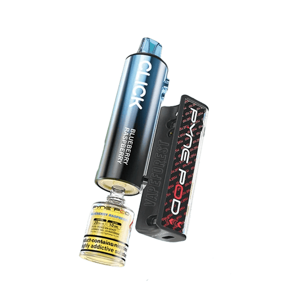 Shop Pyne Pod Click 10k Replacement Pods - Pyne Pod Click 10k Disposable Vape Box of 5 - Blueberry Raspberry - vapeukwholesale - Vape Blaze