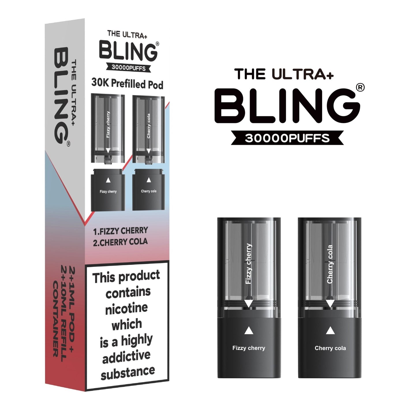 Shop The Bling Ultra Plus 30k Replacement Pods Box of 5 - The Bling Ultra Plus 30k Replacement Pods Box of 5 - Wholesale Price ! - Vape Blaze