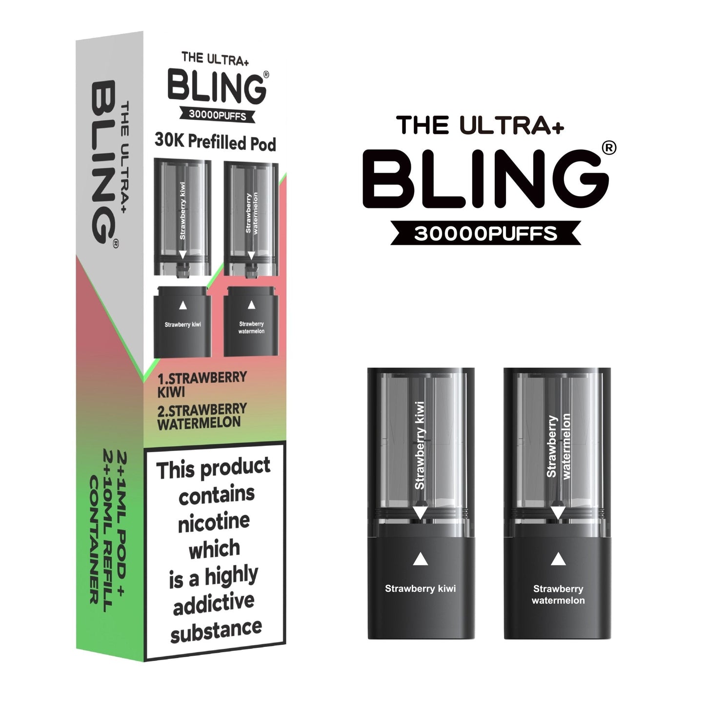 Shop The Bling Ultra Plus 30k Replacement Pods Box of 5 - The Bling Ultra Plus 30k Replacement Pods Box of 5 - Wholesale Price ! - Vape Blaze