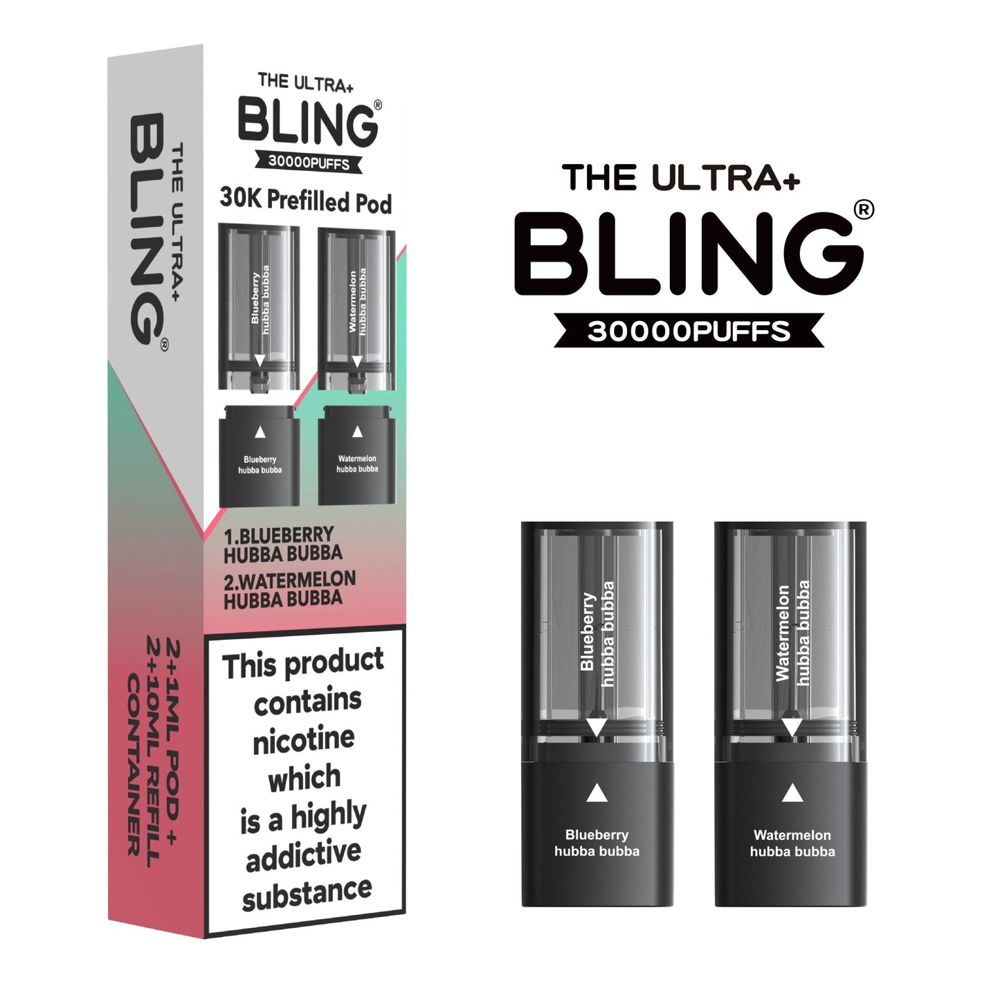 Shop The Bling Ultra Plus 30k Replacement Pods Box of 5 - The Bling Ultra Plus 30k Replacement Pods Box of 5 - Wholesale Price ! - Vape Blaze