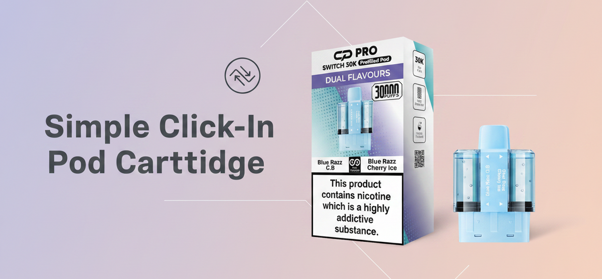 Simple Click-In Pod Cartridge