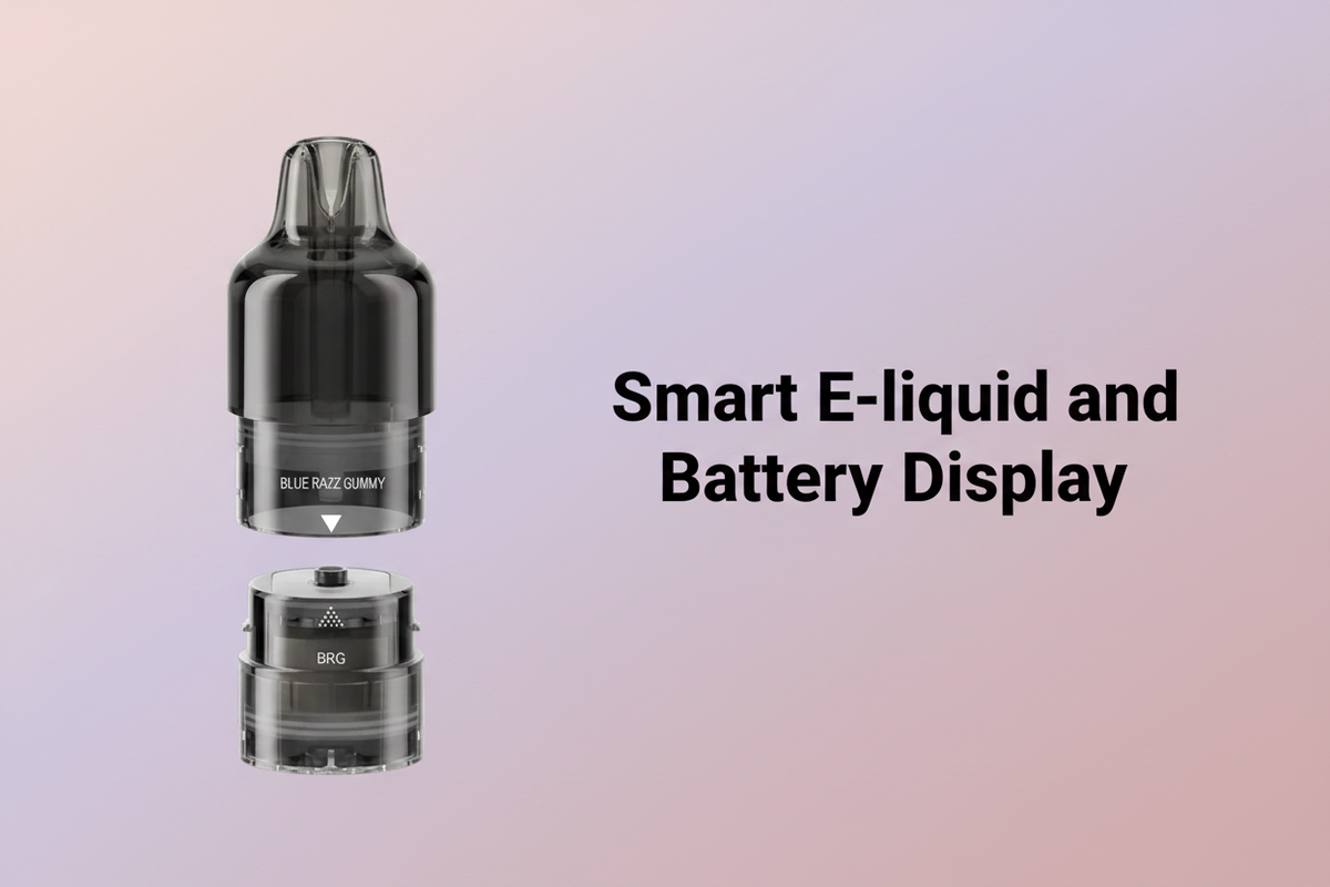 Smart E-liquid and Battery Display