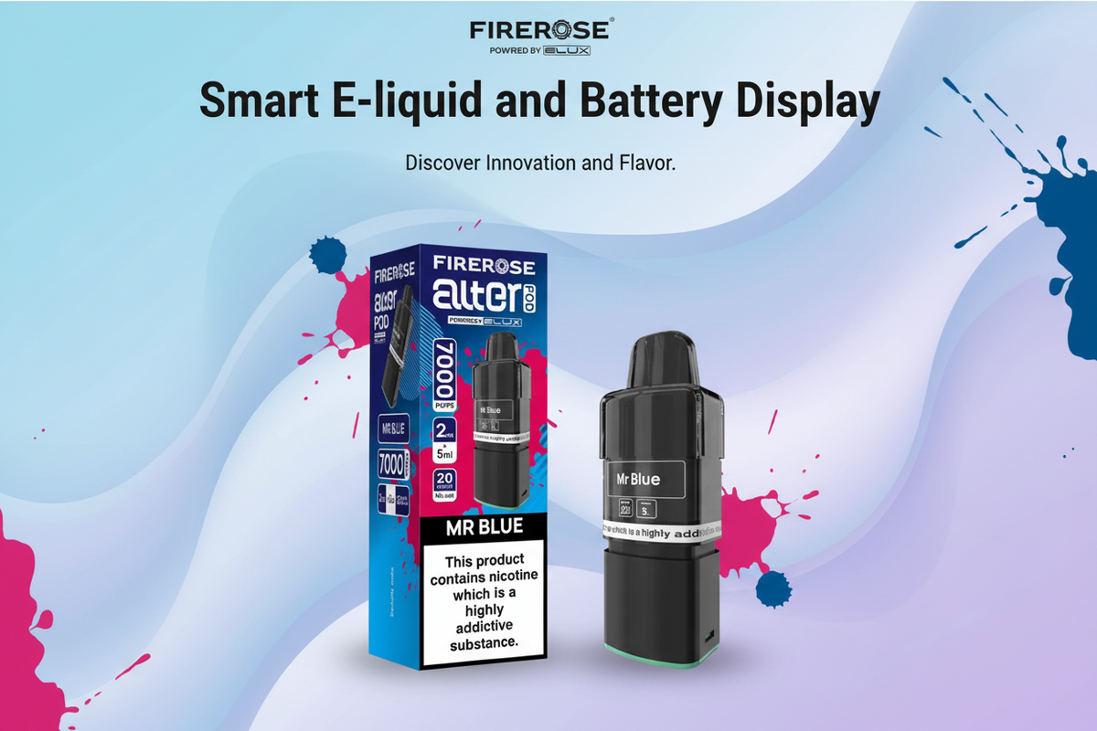 Smart E-liquid and Battery Display