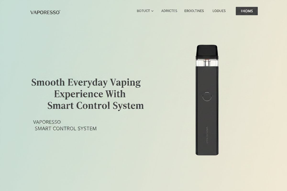 Smooth Everyday Vaping Experience With Smart Control System