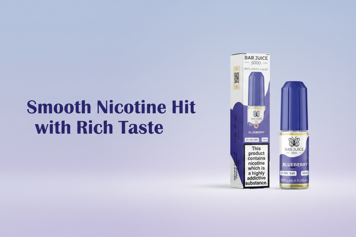 Smooth Nicotine Hit with Rich Taste