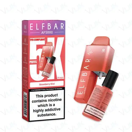 ELF BAR AF5000 Disposable Vape Kit 20mg Strawberry & Kiwi