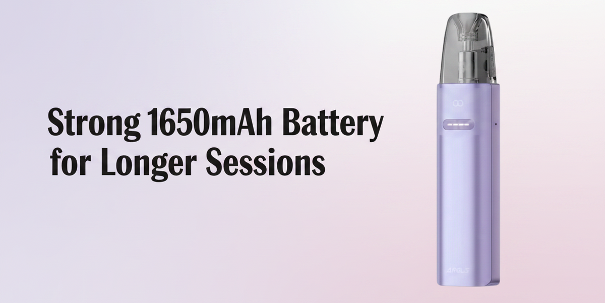 Strong 1650mAh Battery for Longer Sessions