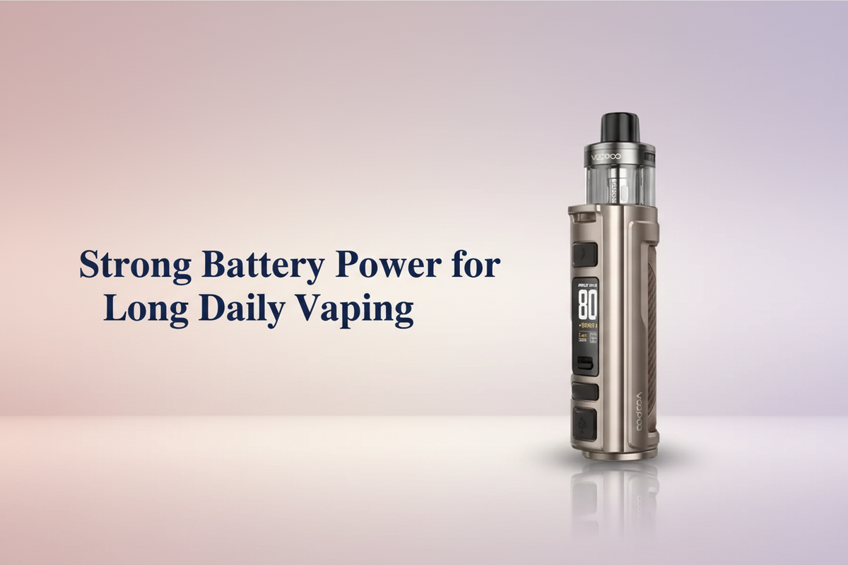 Strong Battery Power for Long Daily Vaping